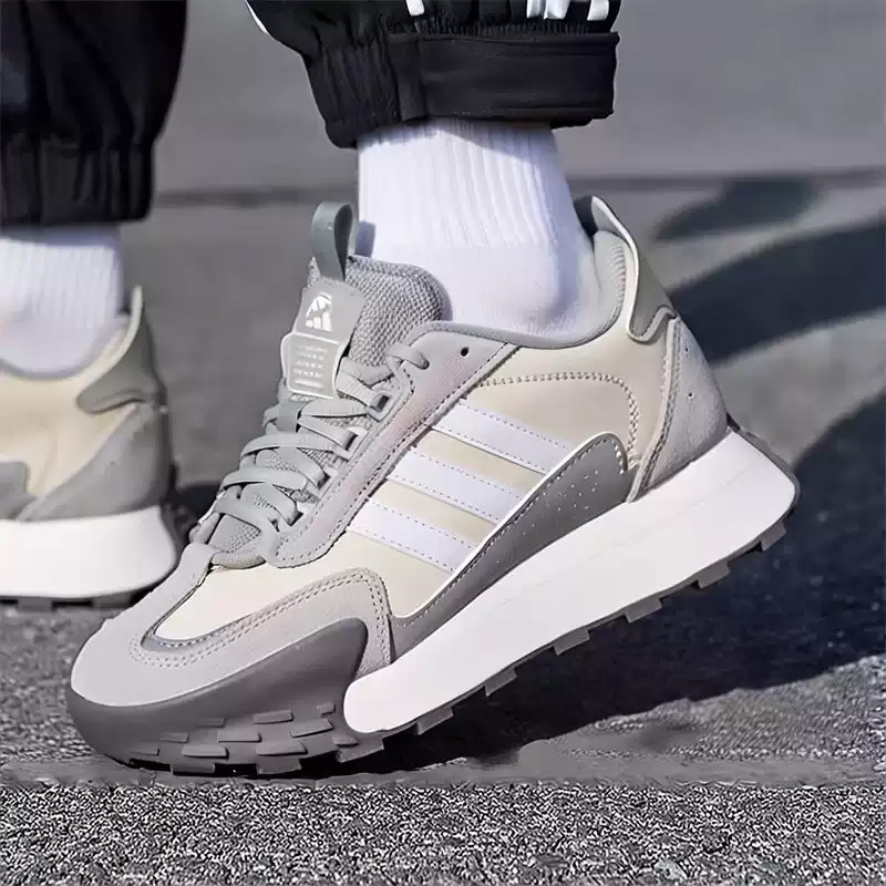 Men Shoes Jd - adidas Beige Gray Suede Hiking Sneakers