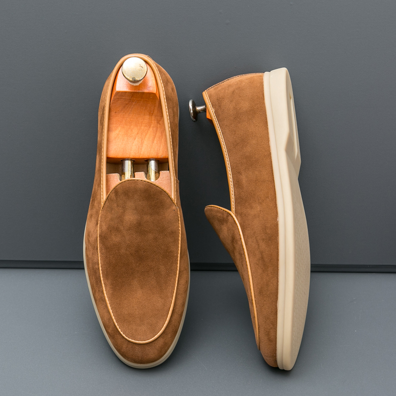 Men'S Shoes Quality Brands - Autumn High-quality Suede Mens Loafers Simple