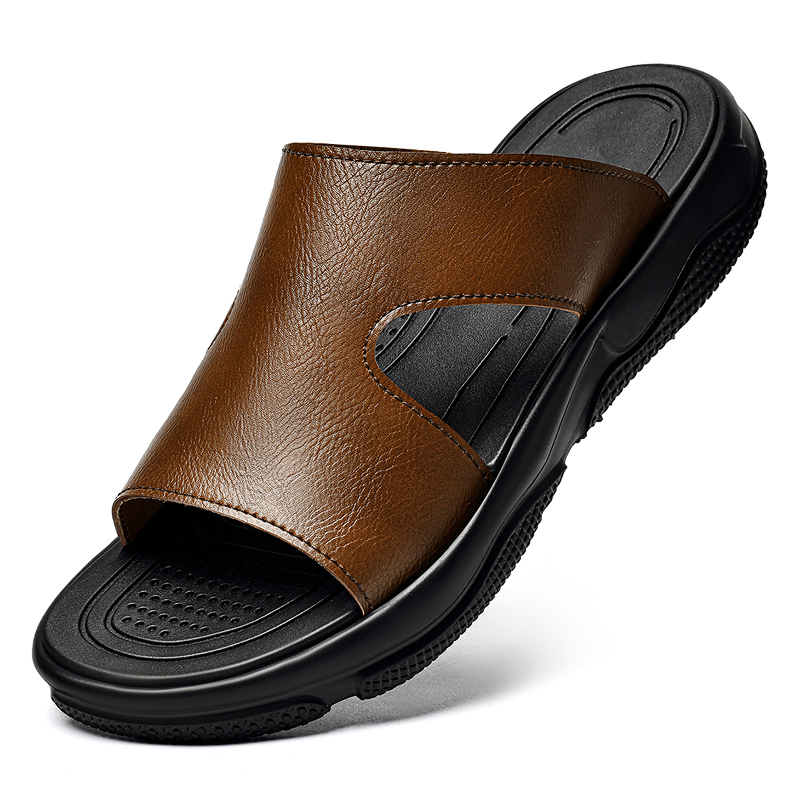 Men's Leather Slide Sandals No - огляд і ціна Men'S Shoes Hush Puppies