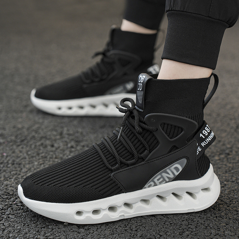 Trendy Men High Top Sock Shoes - огляд і ціна Men Shoes Running