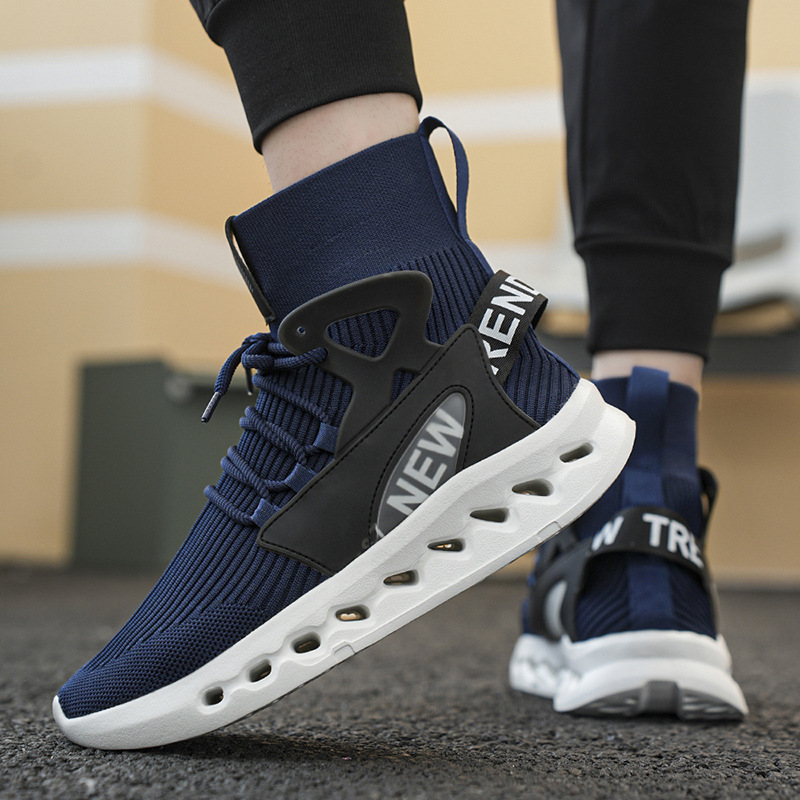 Trendy Men High Top Sock Shoes - огляд і ціна Men Shoes Running