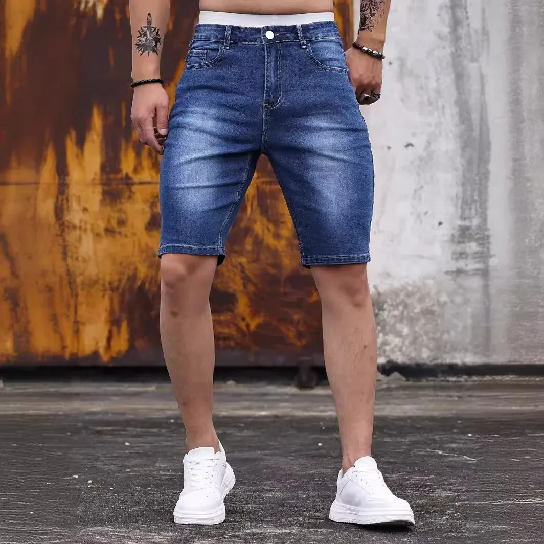 Men Jeans Shorts Strecth Washe - огляд і ціна Levis Jeans 501