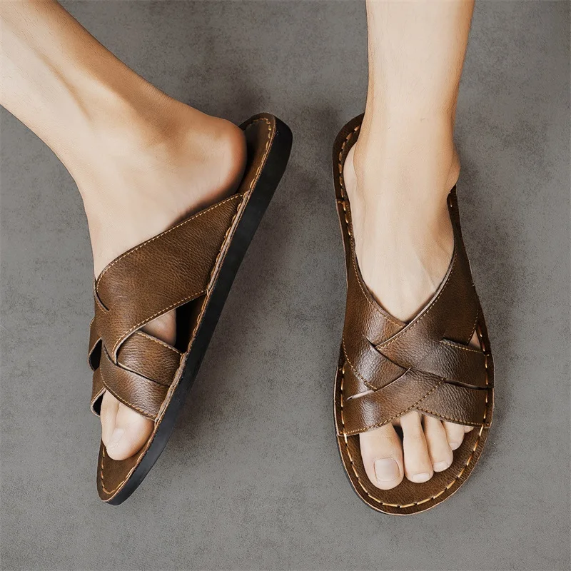 Genuine Leather Men Casual San - огляд і ціна Men'S Shoes Hush Puppies