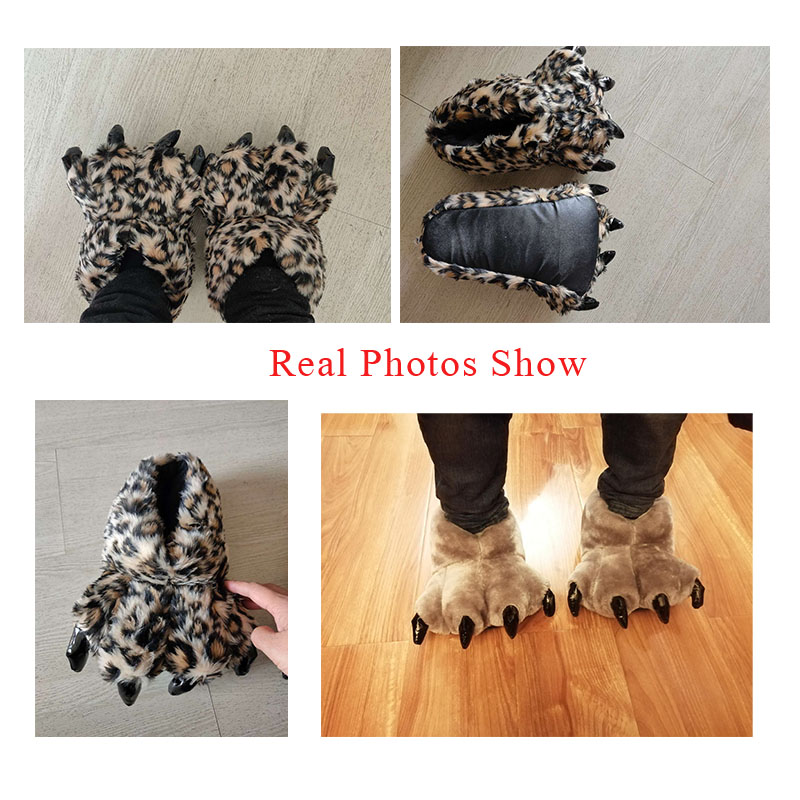 Size 35-43 Black Animal Paw Sh - огляд і ціна Men Shoes Winter