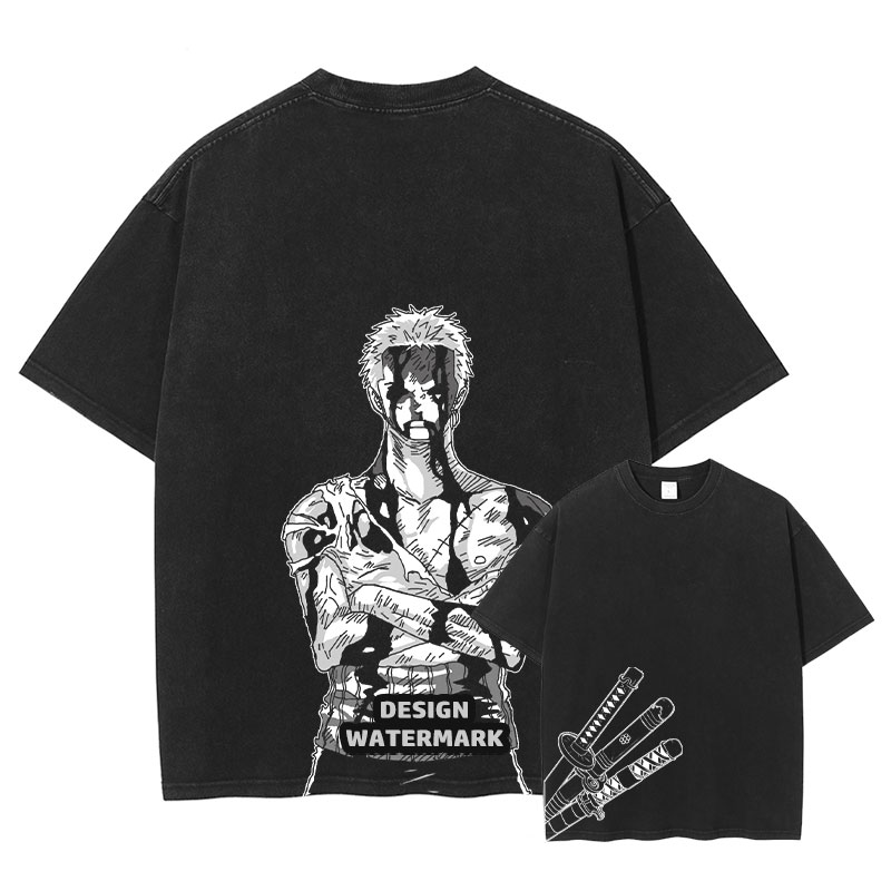 Roronoa Zoro T-shirts Anime O- - огляд і ціна Men'S Shoes Xl