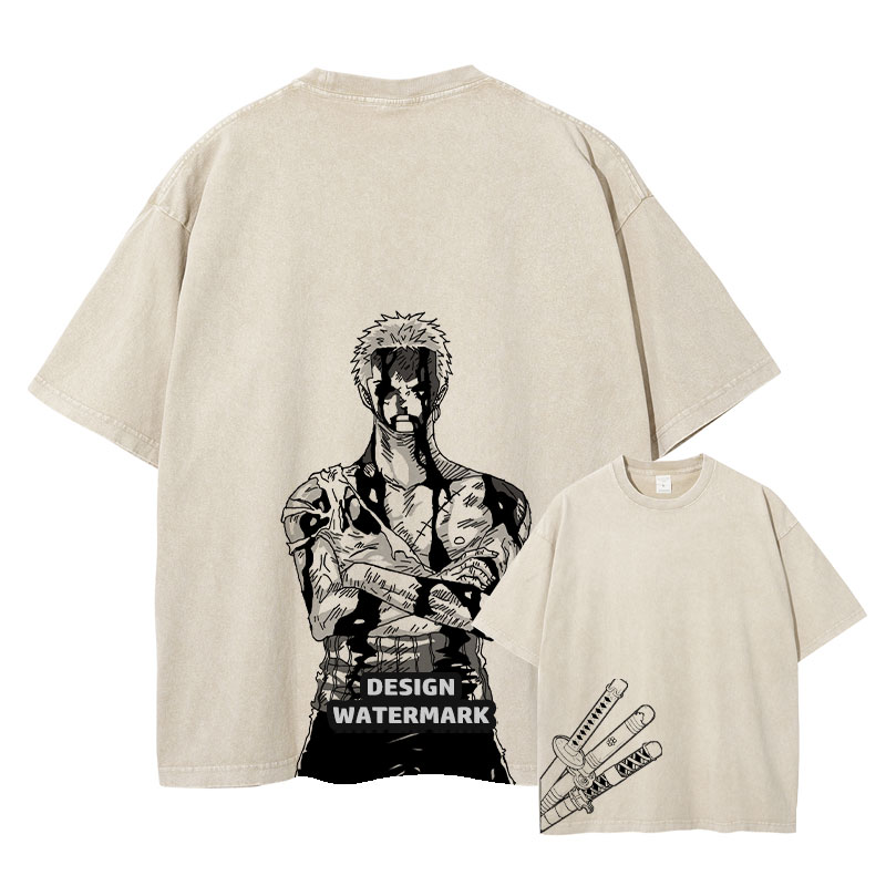 Roronoa Zoro T-shirts Anime O- - огляд і ціна Men'S Shoes Xl
