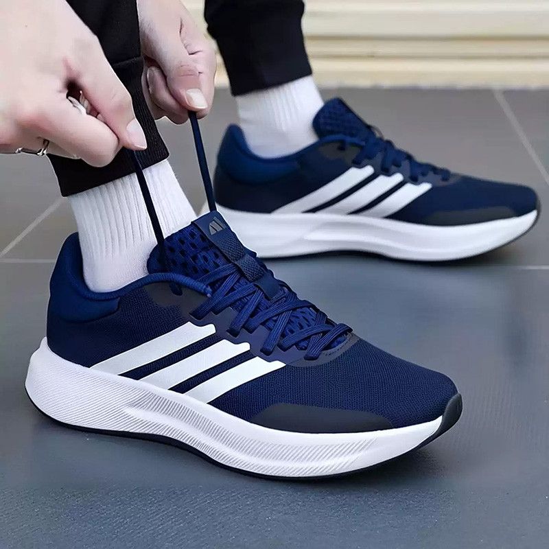 Adidas Navy Blue Three Stripes - огляд і ціна Men Shoes Jd