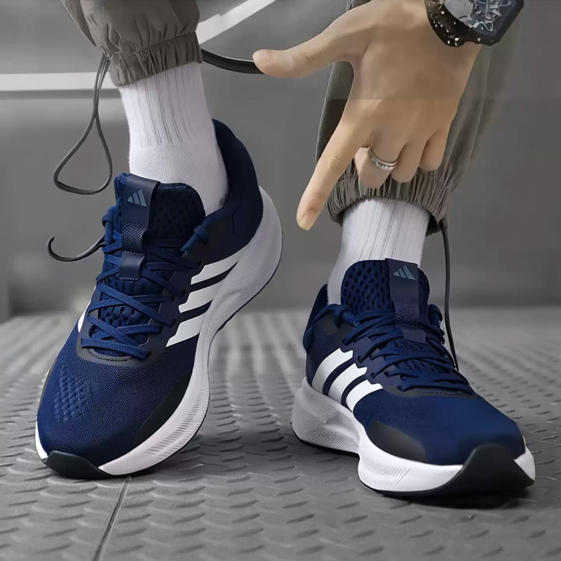 Adidas Navy Blue Three Stripes - огляд і ціна Men Shoes Jd