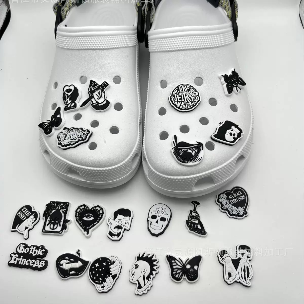 23Pcs Horror Halloween Shoe Ch - огляд і ціна Men'S Shoes With Velcro