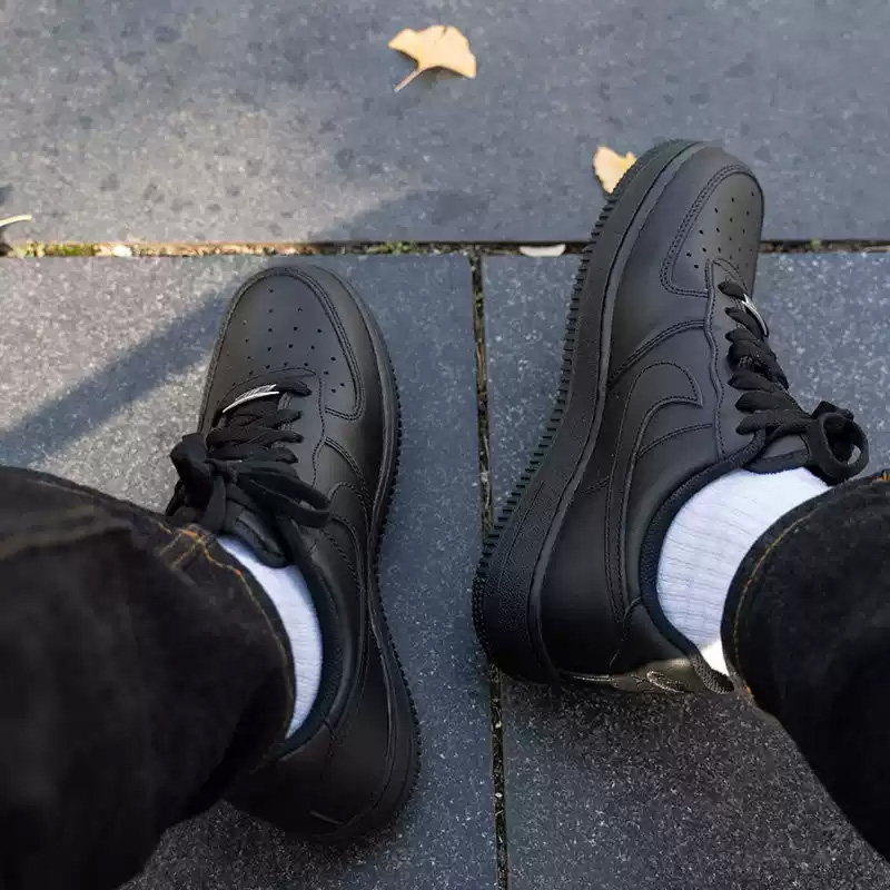 Nike Air Force1All Black Air F - огляд і ціна Men'S Shoes Nike Air Force
